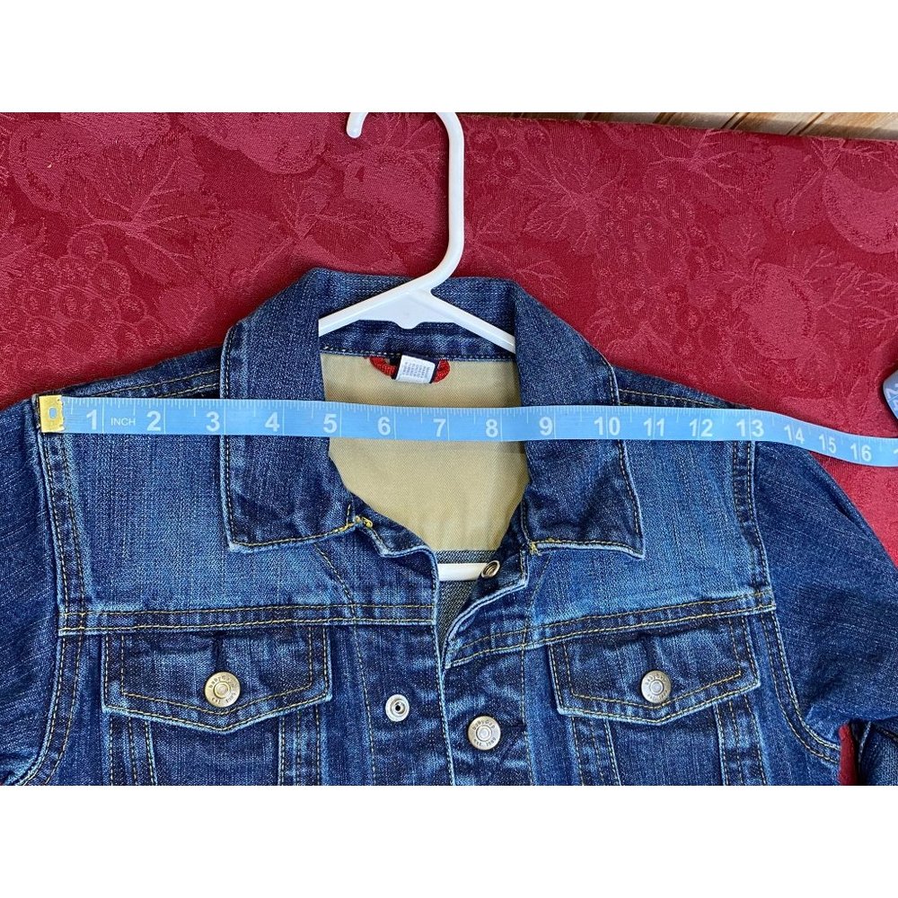 Baby Gap Denim Jean Jacket Snap Toddler 5 Years RN54032 Classic Blue - Picture 5 of 8